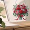 5D Rose Diamond Art Hanging Kit for Adults, Double‑Sided Special Shaped Diamond Window Pendant Ornament for Mother’s Day/Valentine’s Day